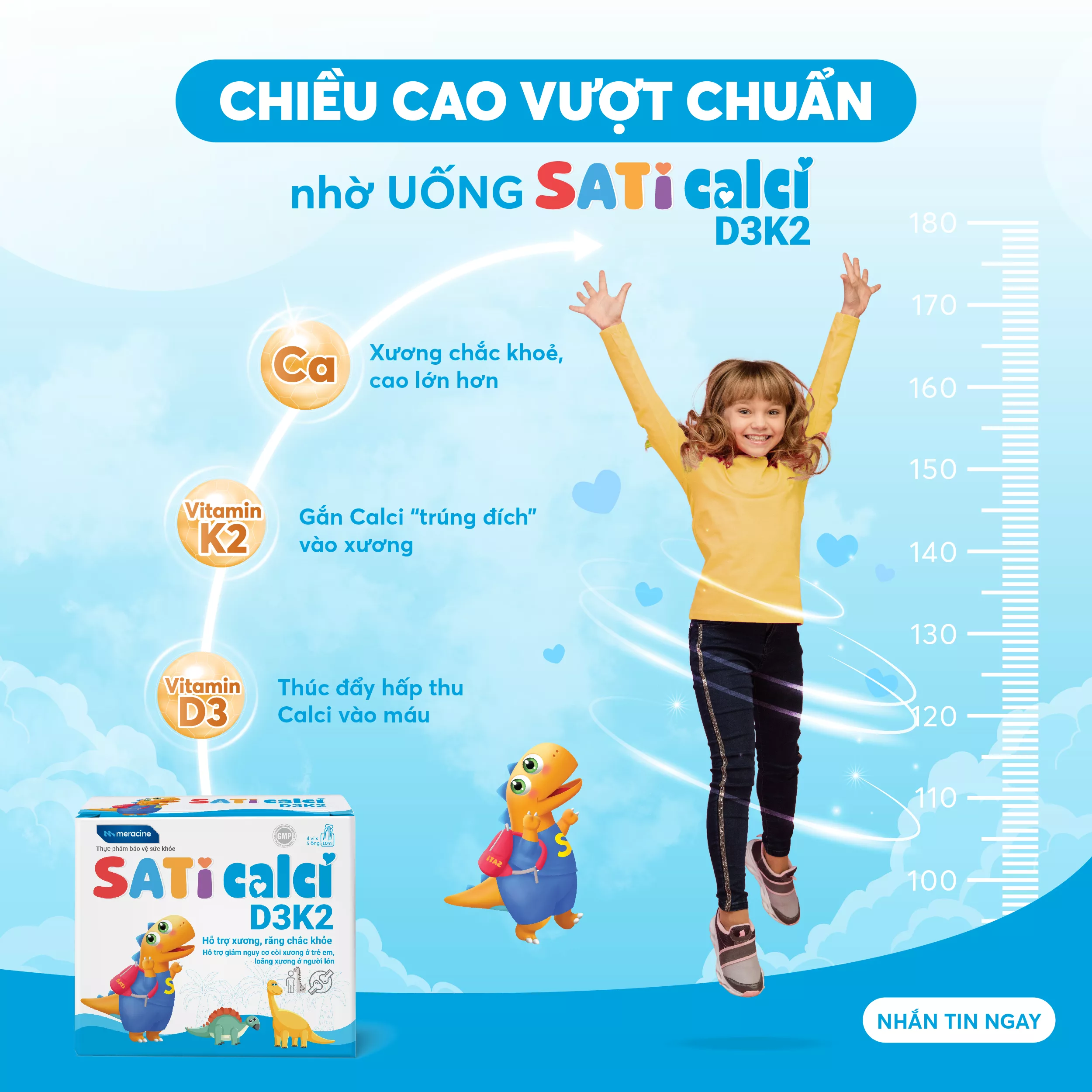 SatiCalci D3K2 cho con cao lớn vượt trội