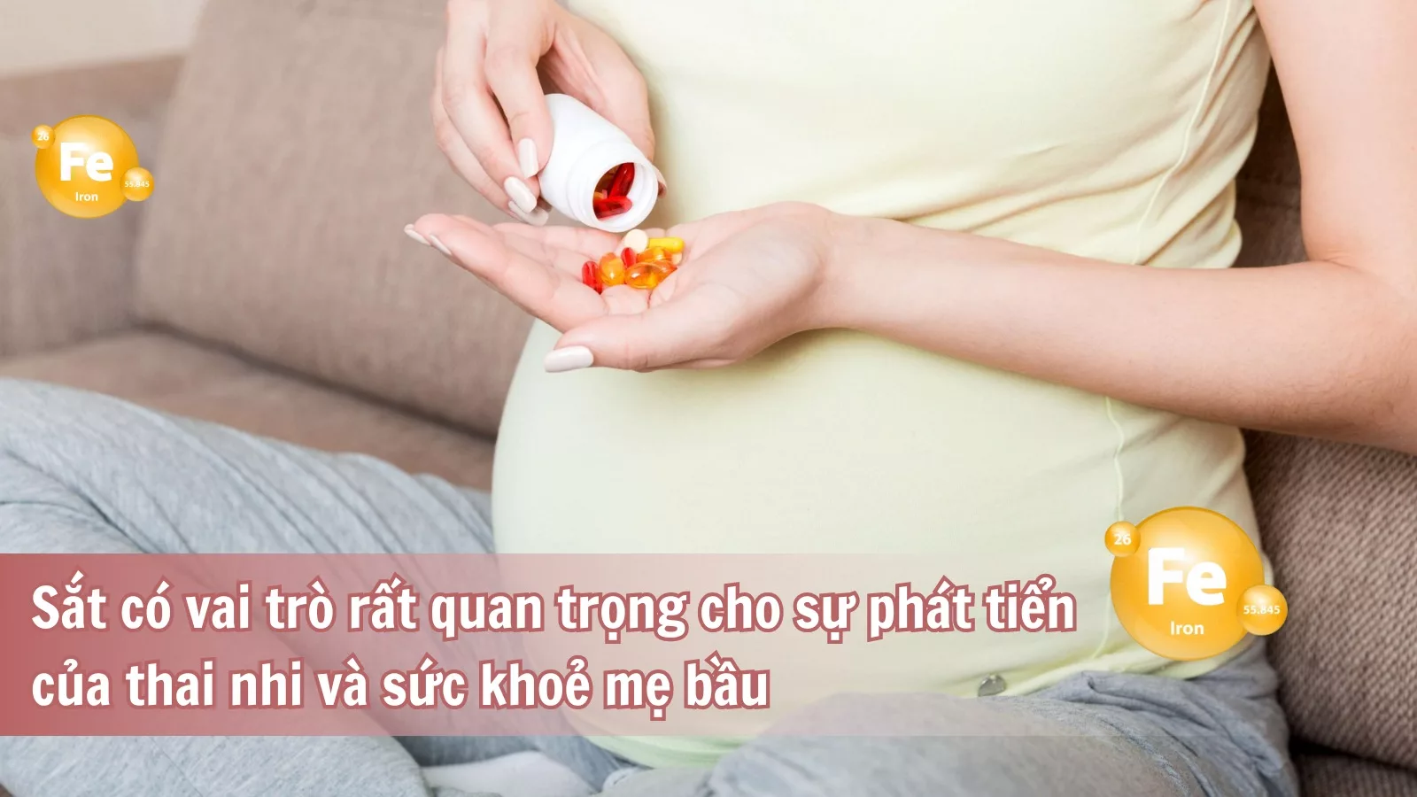 Sắt có vai trò rất quan trọng cho sự phát triển của thai nhi và sức khoẻ mẹ bầu