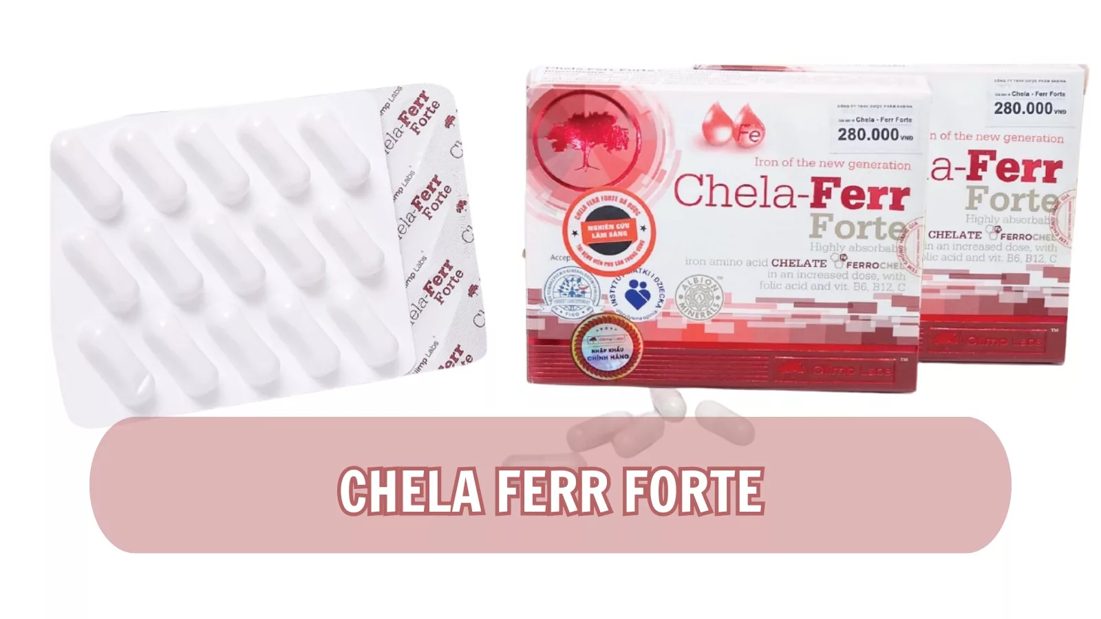 Viên sắt cho mẹ bầu Chela Ferr Forte