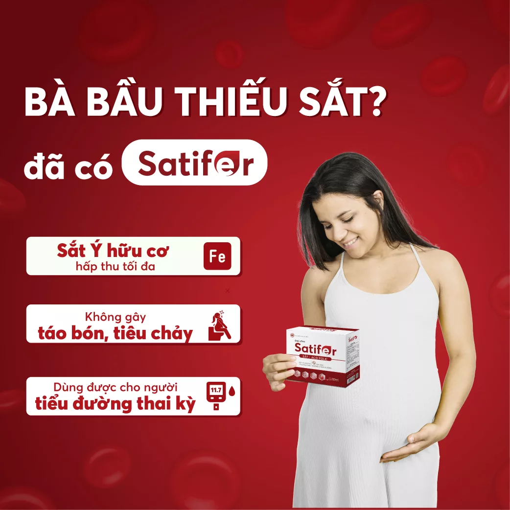 SatiFer - Sắt nước hữu cơ được các chuyên gia khuyên dùng