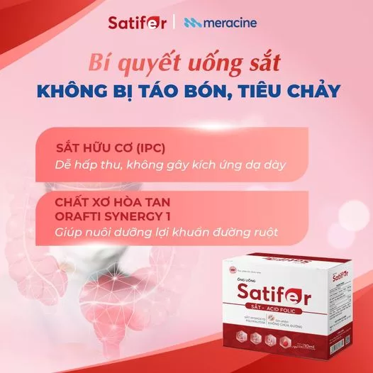 SatiFer bổ sung sắt Y cho bà bầu