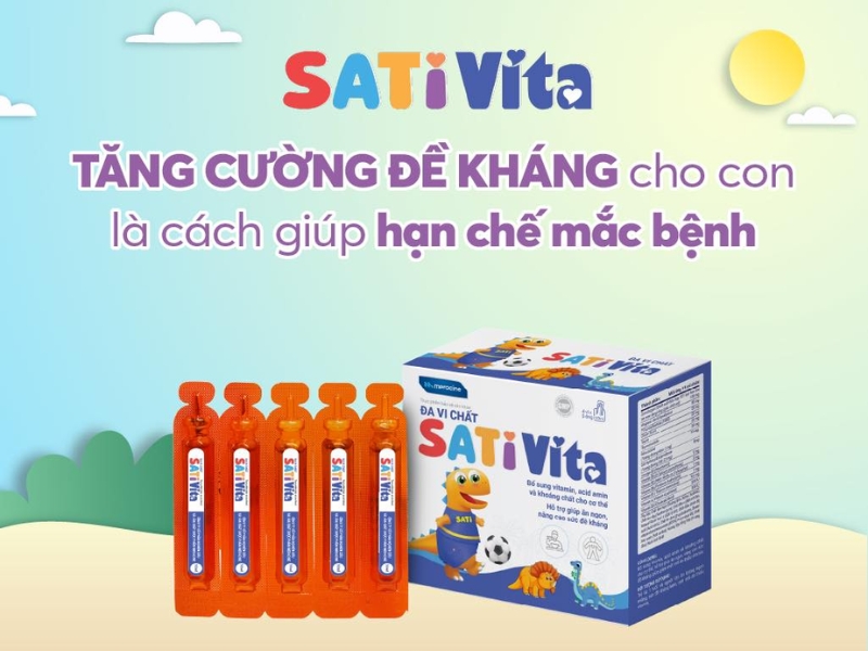 SatiVita: Đa vi chất toàn diện cho sự phát triển toàn diện của trẻ