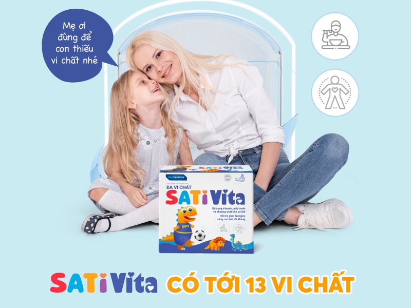 Đa vi chất SatiVita bổ sung đa dạng nhóm chất