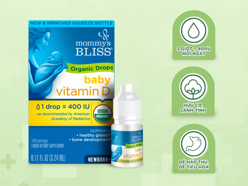 Mommy's Bliss Vitamin D Organic Drops