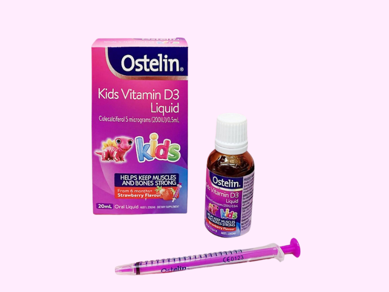 Vitamin D3 Kids Ostelin loại vitamin D3 tốt cho trẻ sơ sinh