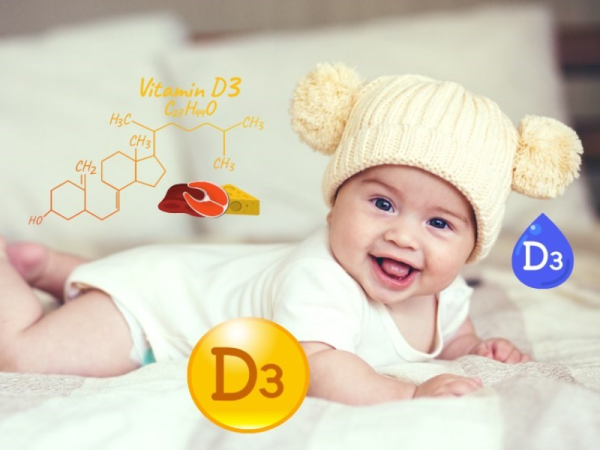 Vitamin D3 đóng vai trò quan trọng trong những tháng đầu đời của trẻ