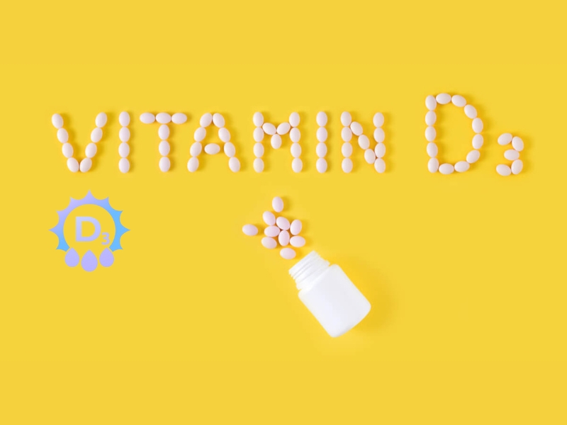 Vitamin D3 giữ cho xương chắc khỏe và hạn chế các bệnh về còi xương.