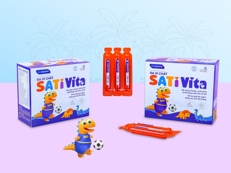 SatiVita giúp tăng cường miễn dịch và sức khỏe toàn diện cho trẻ trên 6 tháng tuổi