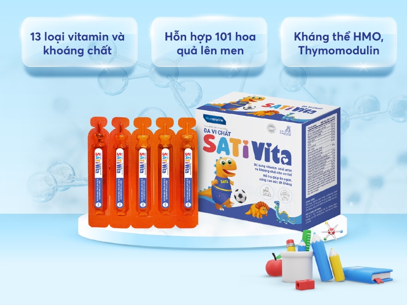 Kết hợp SatiVita với một chế độ ăn uống cân bằng và lối sống lành mạnh giúp bé yêu phát triển toàn diện 